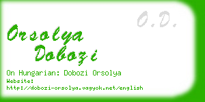 orsolya dobozi business card